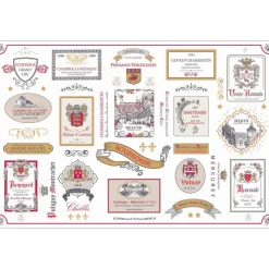 Set de table multi-étiquettes Bourgogne Multico 30 x 45