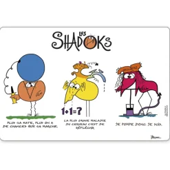 Set de table Shadoks 3 devises 30 x 45