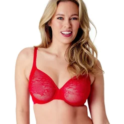 Sheer Bra rouge