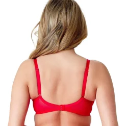 Sheer Bra rouge
