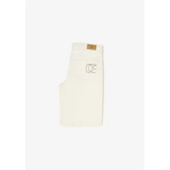 Short en jeans fille CARPUGI blanc Lola