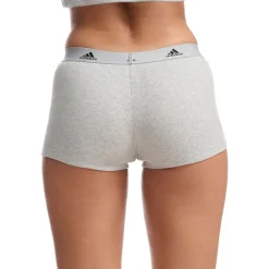 Short femme Active Flex Ribbed Adidas gris en coton