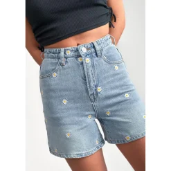 Short fille en jeans CAMGI bleu