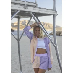 Short fille MEXGI blanc en coton
