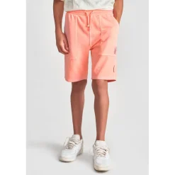 Short garçon NARCIBO rose saumon en coton