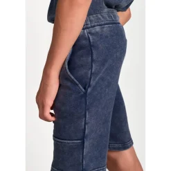 Short garçon POPBO bleu en coton