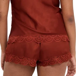 Short pyjama homewear - Marron en viscose