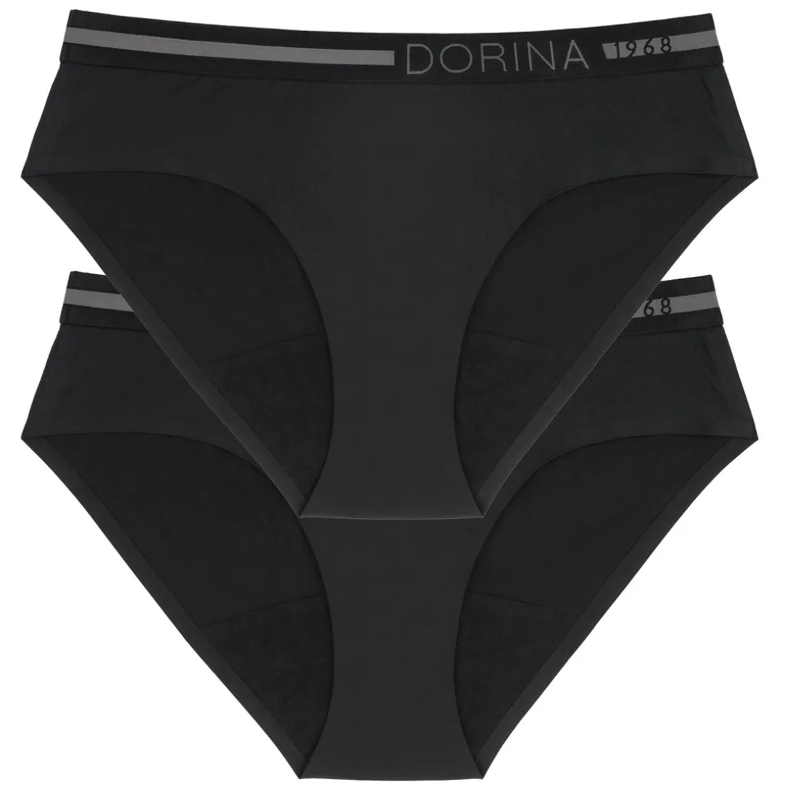 Shorties menstruels lot de 2 noirs