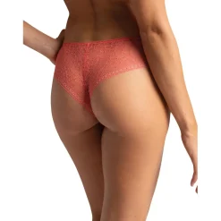 Shorty à motifs fleuris - Rose orange