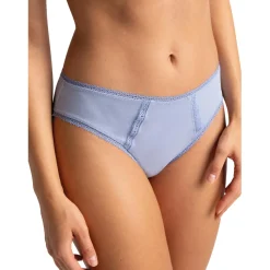 Shorty bleu en coton