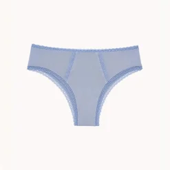 Shorty bleu en coton