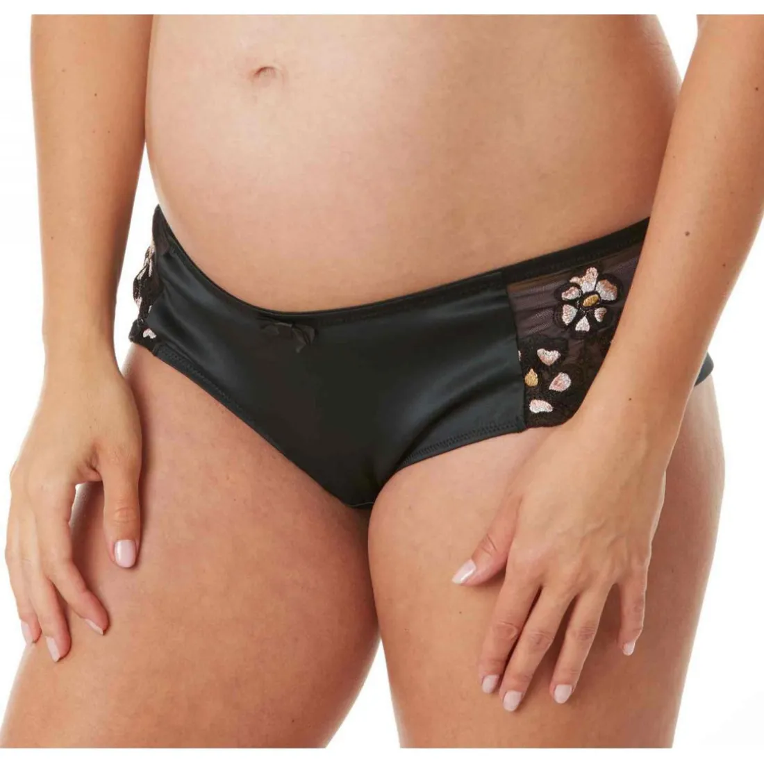 Shorty de grossesse noir Cache Coeur Lingerie