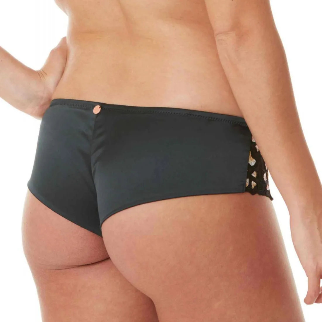 Shorty de grossesse noir Cache Coeur Lingerie