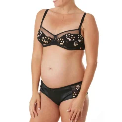 Shorty de grossesse noir Cache Coeur Lingerie