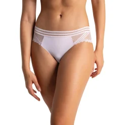 Shorty en dentelle graphique - Lilas