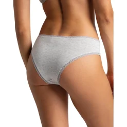 Shorty gris en coton