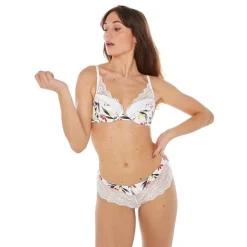 Shorty imprimé Etourdie-blanc