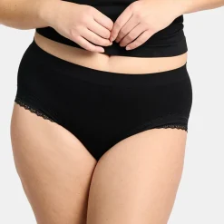 Shorty maille sans coutures noir - Agathe