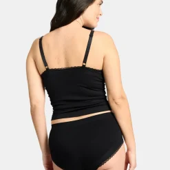 Shorty maille sans coutures noir - Agathe