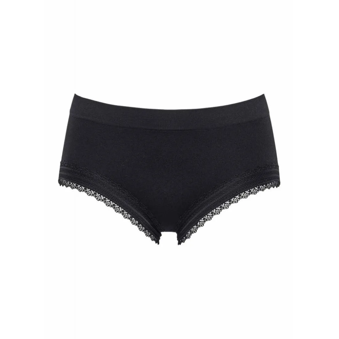 Shorty maille sans coutures noir - Agathe