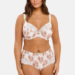Shorty Oriane Bouquets Blanc & Vert