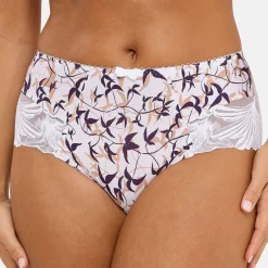 Shorty Sophie Oiseaux Graphiques blanc
