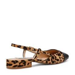 Slingback Belinda-L en cuir leopard