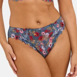 Slip Arum Mosaïc Imprimé Fleurs Givrées multicolore