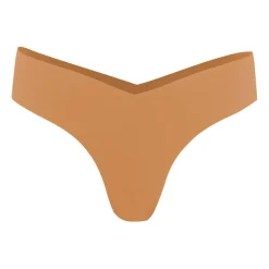 Slip brésilien sans coutures femme Essentiel Athena orange