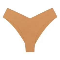 Slip brésilien sans coutures femme Essentiel Athena orange