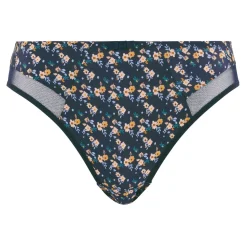 Slip Complice Imprimé Floral Bleu