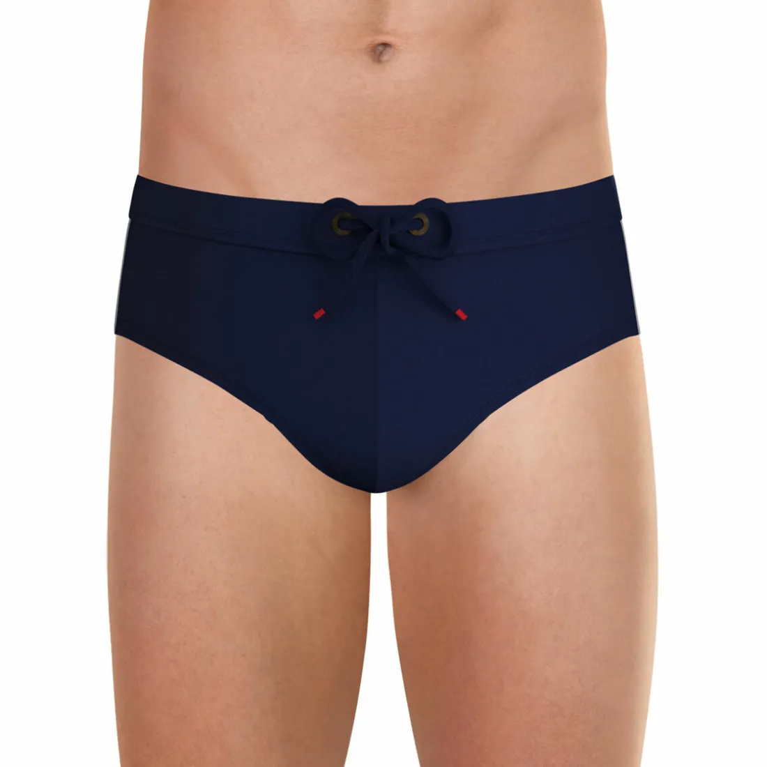 Slip de bain en fibres recyclées Fait en France bleu pour homme