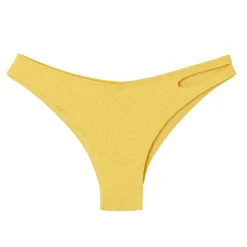 Slip de bain forme tanga jaune