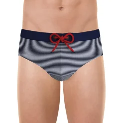 Slip de bain homme fibres recyclées Fait en France Eminence bleu