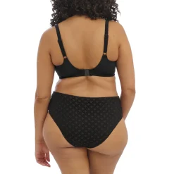 Slip de bain taille haute - Noir