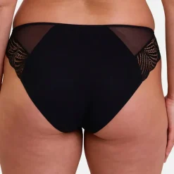 Slip en coton biologique noir