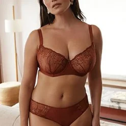Slip Georgia Multicolore Fond Hénné marron