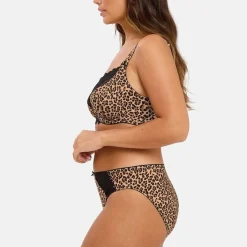 Slip Lya Imprimé Léopard Mocha - Marron