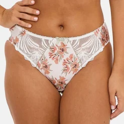 Slip Oriane Bouquets Blanc & Vert