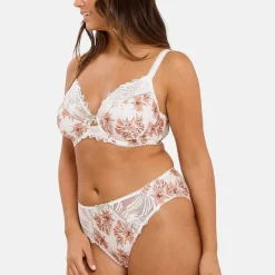 Slip Oriane Bouquets Blanc & Vert