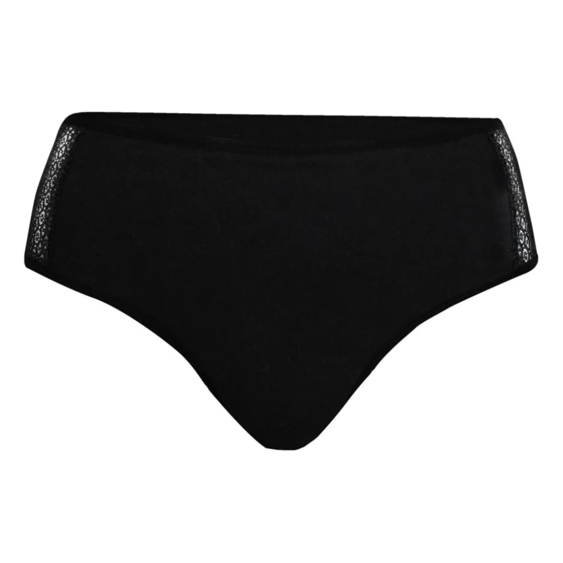 Slip pour fuites urinairesecret Athena noir en coton