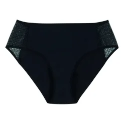 Slip pour fuites urinairesecret Athena noir en coton