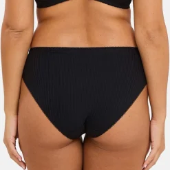 Slip Rosa Fantaisie Aquarelle Florale Noire