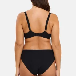 Slip Rosa Fantaisie Aquarelle Florale Noire