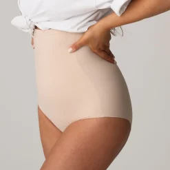 Slip taille haute gainant cappuccino