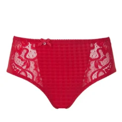 Slip taille haute rouge