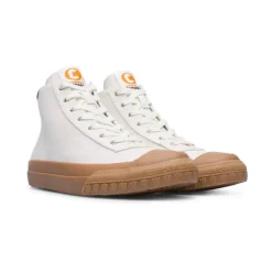 Sneaker Bootie Femme Camaleon blanc en coton