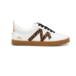 Sneakers Degree blanc et leopard