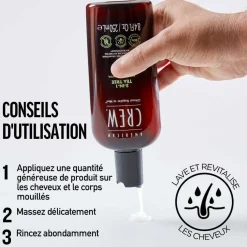 Soin 3-En-1 Arbre à Thé : Shampoing, Après-Shampoing et Gel Douche
