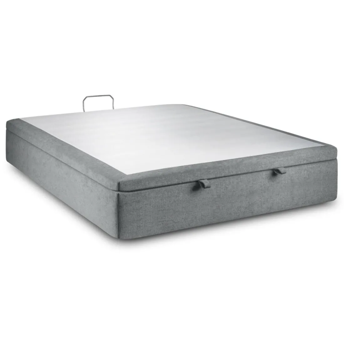 Sommier Coffre Tissu Gris anthracite
